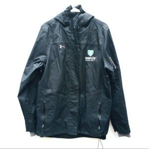 Under Armour men’s medium black hooded jacket Shipley Basketball coat nwot